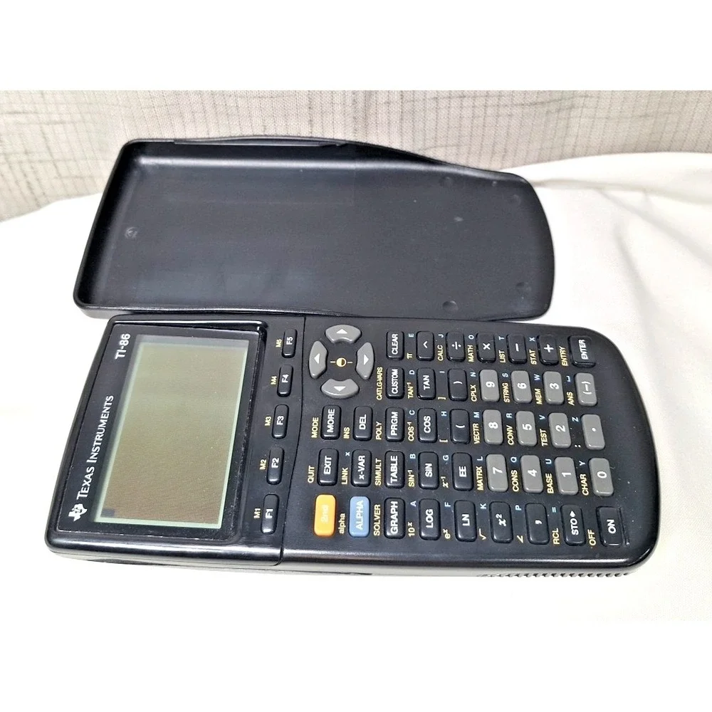 Texas Instruments TI-86‎ Graphing Calculator with cover